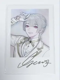 にじさんじ 弦月藤士郎 6thAnniversary チェキ風カード サイン入り