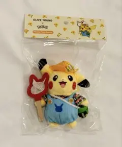 韓国限定ピカチュウ ぬいぐるみキーホルダー - メルカリ
