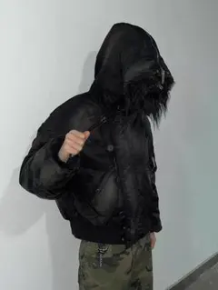 black n2b fur jacket opium