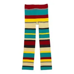 ●Healthknit レディース カラフル ボーダー柄 レギンス M●のサムネイル