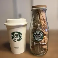 【Starbucks】リユーザブルカップ フラぺガラス瓶 置物 インテリア