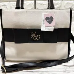 Secret Door 2WAY トートバッグ リボン キャンバス