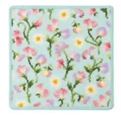⭐︎FEILER ハンカチ　スウィートスイトピー　ペールグリーン　美品