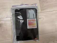 ユニクロ　ヒートテック　クルーネックT9分袖 L 長袖 T ブラック メンズ