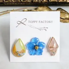 730.ハンドメイド ピアス まとめ売り サージカルステンレス 樹脂ピアス