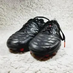 美品 25.5cm△ニューバランス 442 v2 サッカースパイク ブラック 黒