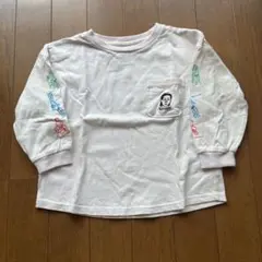 長州力長袖Tシャツ ポケット付き イラスト入り
