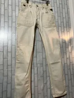 REPLAY ヴィンテージ✨ダメージ加工デニム offwhite size 30のサムネイル
