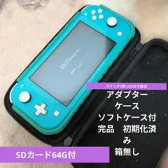 任天堂スイッチライト 本体 ケ一ス　アダプター付