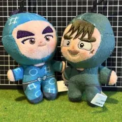 【２種】忍たま乱太郎 ほわぬい　①会計委員会 任暁左吉　②図書委員会 中在家長次