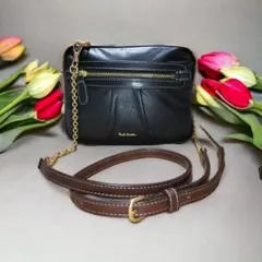 【美品】ポールスミス ショルダーバッグ 2way レザー マルチカラー