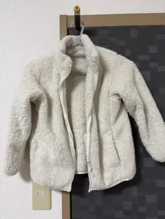 フリースジャケット ホワイト 100cm~