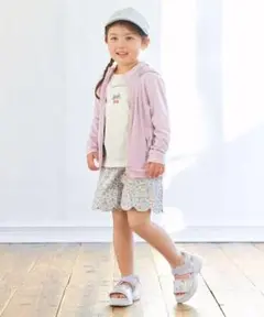 新品未使用　エニィファム　花柄スカラップハーフパンツ １３０サイズ