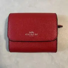 COACH 二つ折り財布 レッド