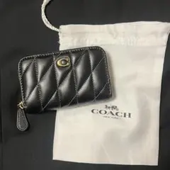 COACH スモール ジップ アラウンド カード ケース・ピロー キルティング