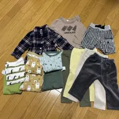 80サイズ服7着　パジャマ3着セット