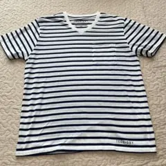CIAOPANIC TYPY TECH+DRY ボーダー Vネック Tシャツ Mのサムネイル
