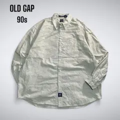F0-005 90-00s OLDGAP オックスフォードビッグシャツ L