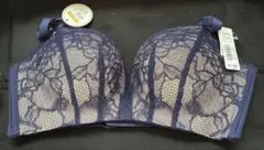 aimerfeel ネイビー 花柄レースブラジャー　タグ付き　新品未使用　d75