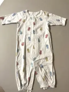 ジェラピケ　くま柄　2wayオール 長袖