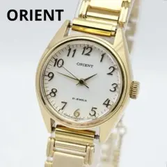 ORIENT シルバー 23石 手巻き ヴィンテージ レディース腕時計 370のサムネイル