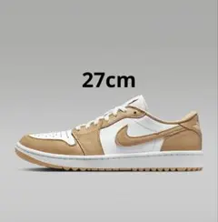 NIKE AIR JORDAN 1 LOW GOLF ブラウン リネン 27