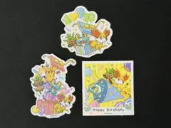 韓国限定 ポケモン ステッカー ヒトカゲ ゼニガメ フシギダネ 30周年