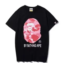 A BATHING APE ピンクカモ Ape Head Tシャツ - メルカリ