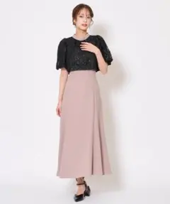サテントリミングブラウス×ドレスのサムネイル