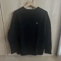 SCYE BASICS ブラック クルーネックセーター 36