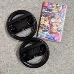 マリオカート8 デラックス & Joy-Con用ハンドル2個