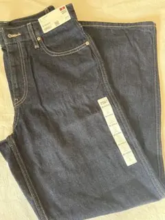 【新品.タグ付き】UNIQLO ストレートデニム 25/63.5cm インディゴ