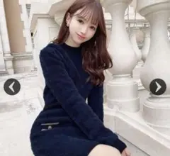 ミシェルマカロン　千鳥柄ワンピース