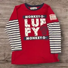 【ワンピースコラボ】ルフィ ゾロ チョッパー 長袖Tシャツ130cm