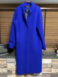 agnès b. ロングコート 青