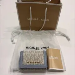 MICHAEL KORS 三つ折り財布 ライトブルーのサムネイル