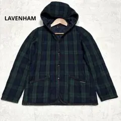 LAVENHAM キルティングジャケット フード付 チェック イギリス製 M