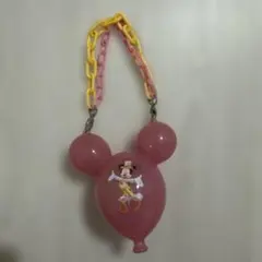 ディズニー　バルーン　グミケース　スーベニアケース　ミッキー　ピンク