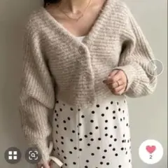 one after another NICE CLAUP ニットカーディガン