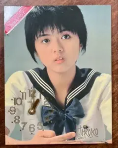 希少　薬師丸ひろ子セーラー服パネルクロック　2WAYクロック　ORIENT 時計