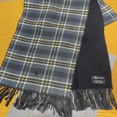 フランス製 POLO Ralph Lauren コットン マフラー リバーシブル