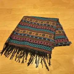 エスニック柄 大判ストール