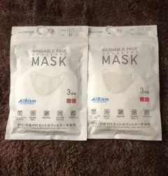 ユニクロ エアリズムマスク Lサイズ ふつう 3P×2袋 ホワイト 新品