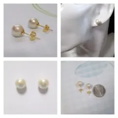 コットンパール8ｍｍ　サージカルステンレス ピアス