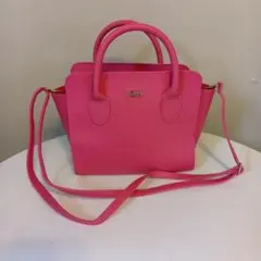 ピンク ショルダーバッグ 合成皮革