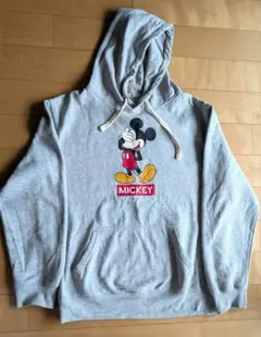 ミッキーマウス パーカー XL グレー