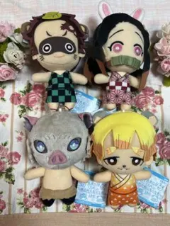 鬼滅の刃 遊郭編 ともぬい ぬいぐるみ 漆ノ型 炭子 善子 猪子 3種