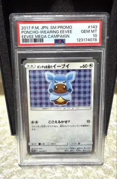 ポンチョを着たイーブイ #143/SM-P プロモ 【PSA10】 グレイシア