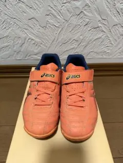 お値下げ＊asics JUNIOR サッカーシューズ オレンジ　19cm