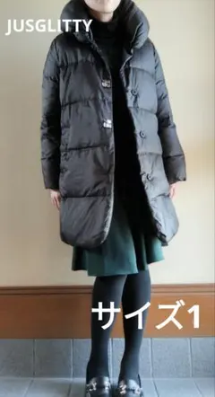 11/30処分! JUSGLITTY ダウンジャケット黒 サイズ1